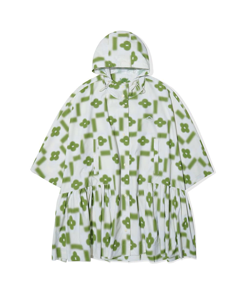 [X MINJUKIM] SHIRRING HOOD SNAP RAINCOAT - 3 colors