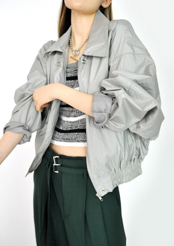 glossy crop jumper(3color)