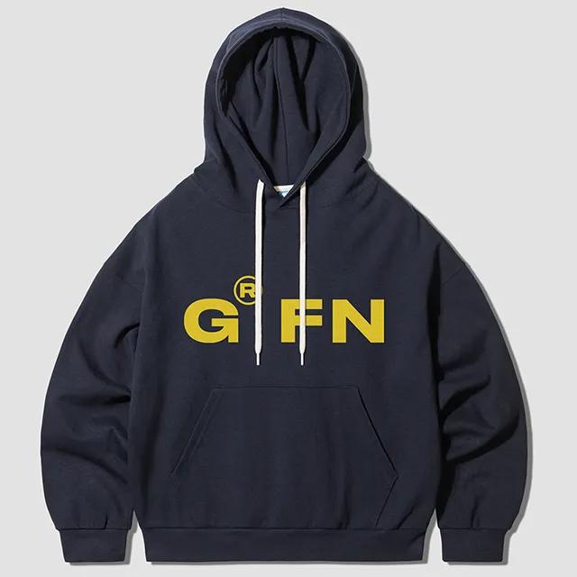 [기모선택/자체제작] 그랜피니 남녀공용 볼드 로고 오버핏 후드티셔츠