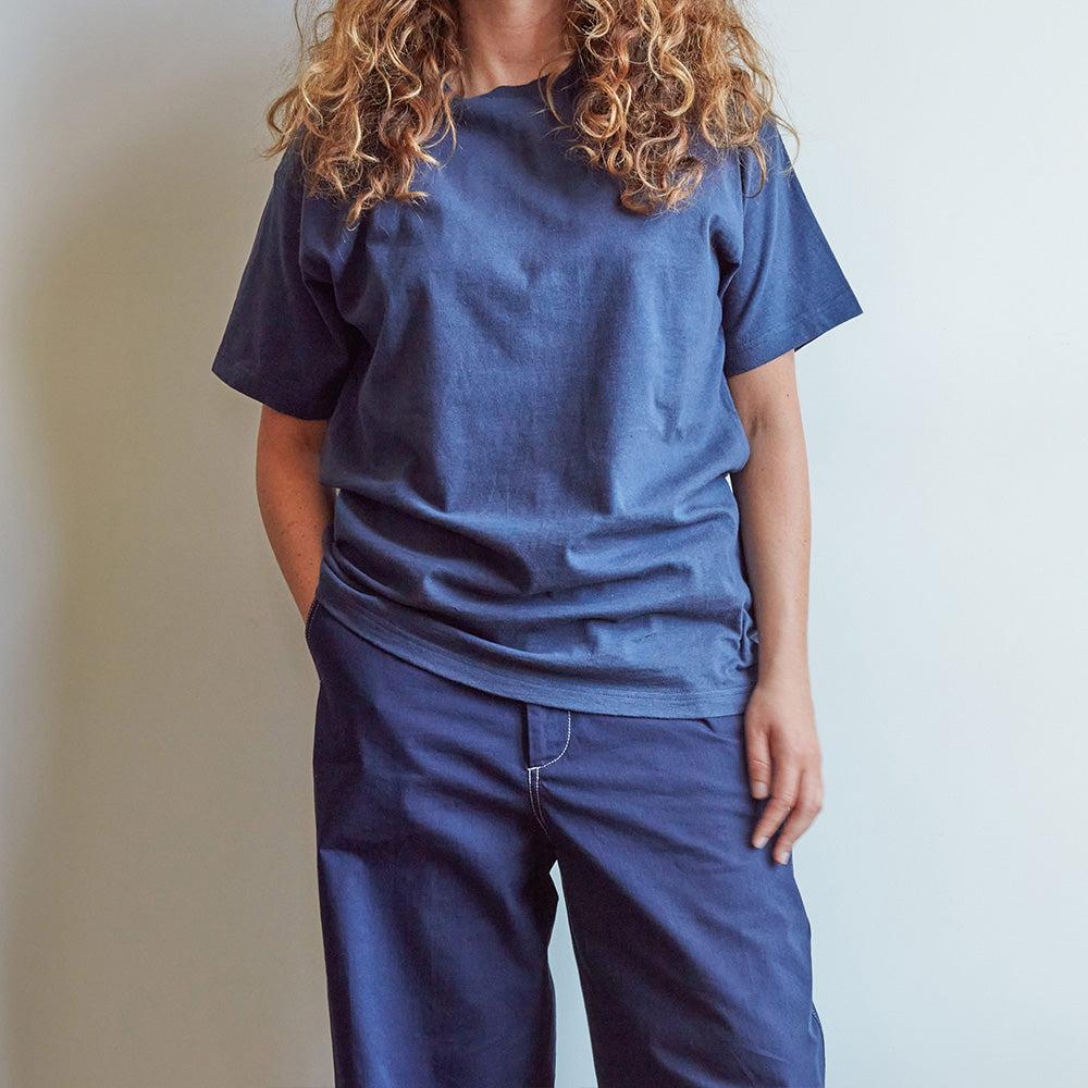 T-shirt Unisexe Merci - Bleu Marine - S