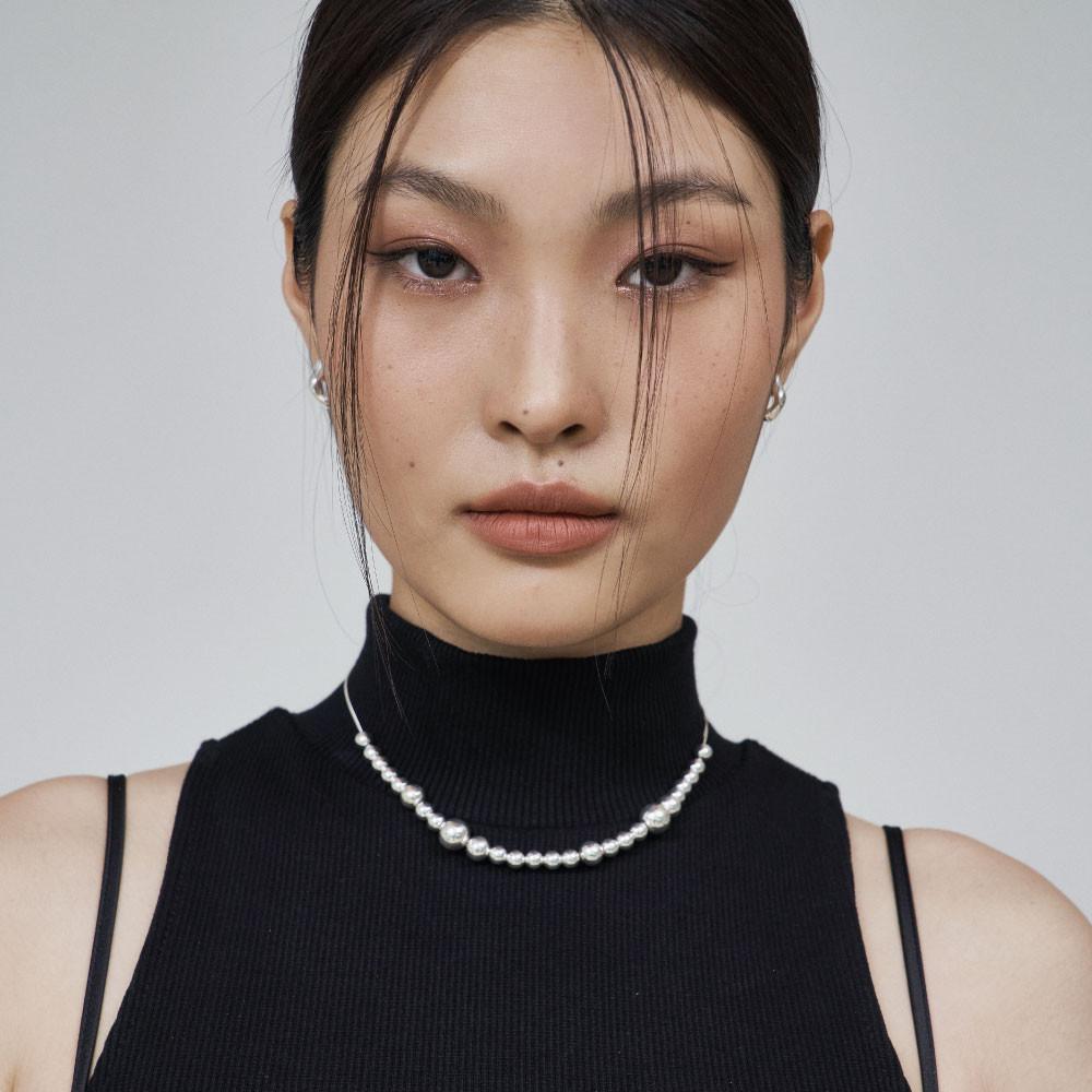 Silver Ball Necklace