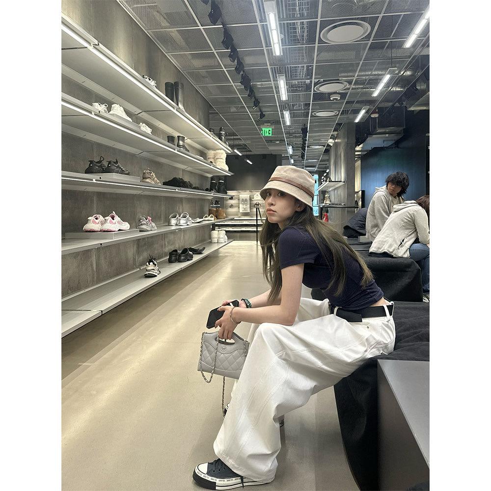 3색 old American classic 와이드 레그 워시드 팬츠