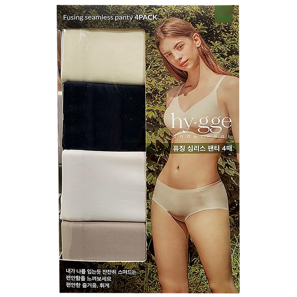 휘게 여성 퓨징 심리스팬티 4매