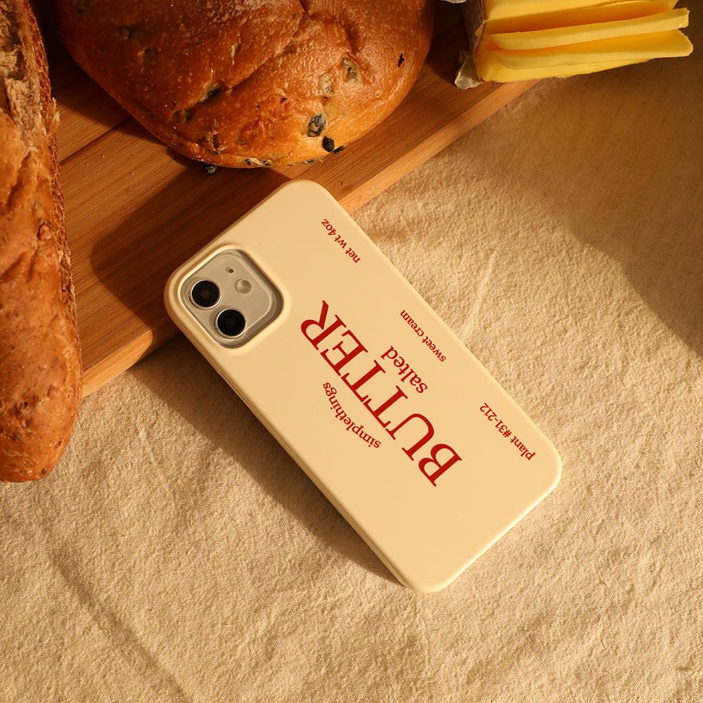 ［hard case］Butter lettering_red