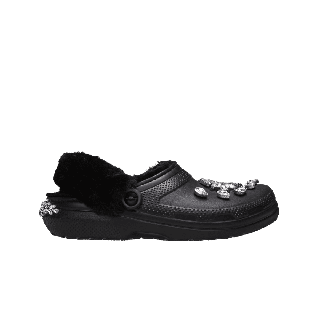 (W) Crocs x Simone Rocha Classic Lined Clog Black Crystal