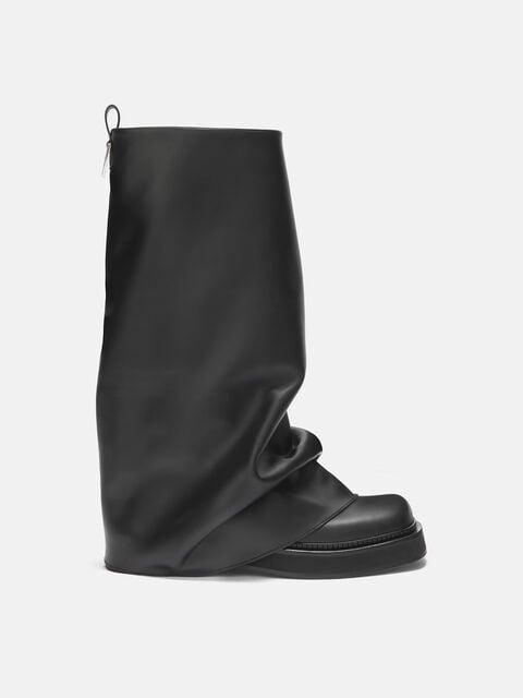 ''Robin'' black combat boot