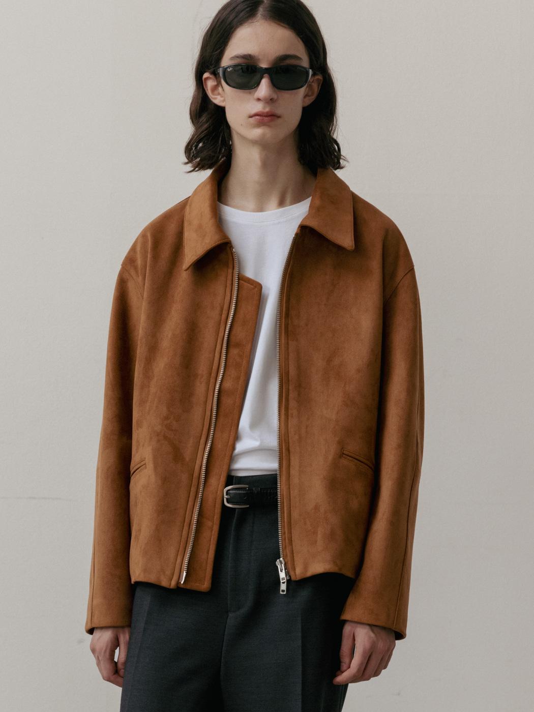 비건 스웨이드 블루종_베이지