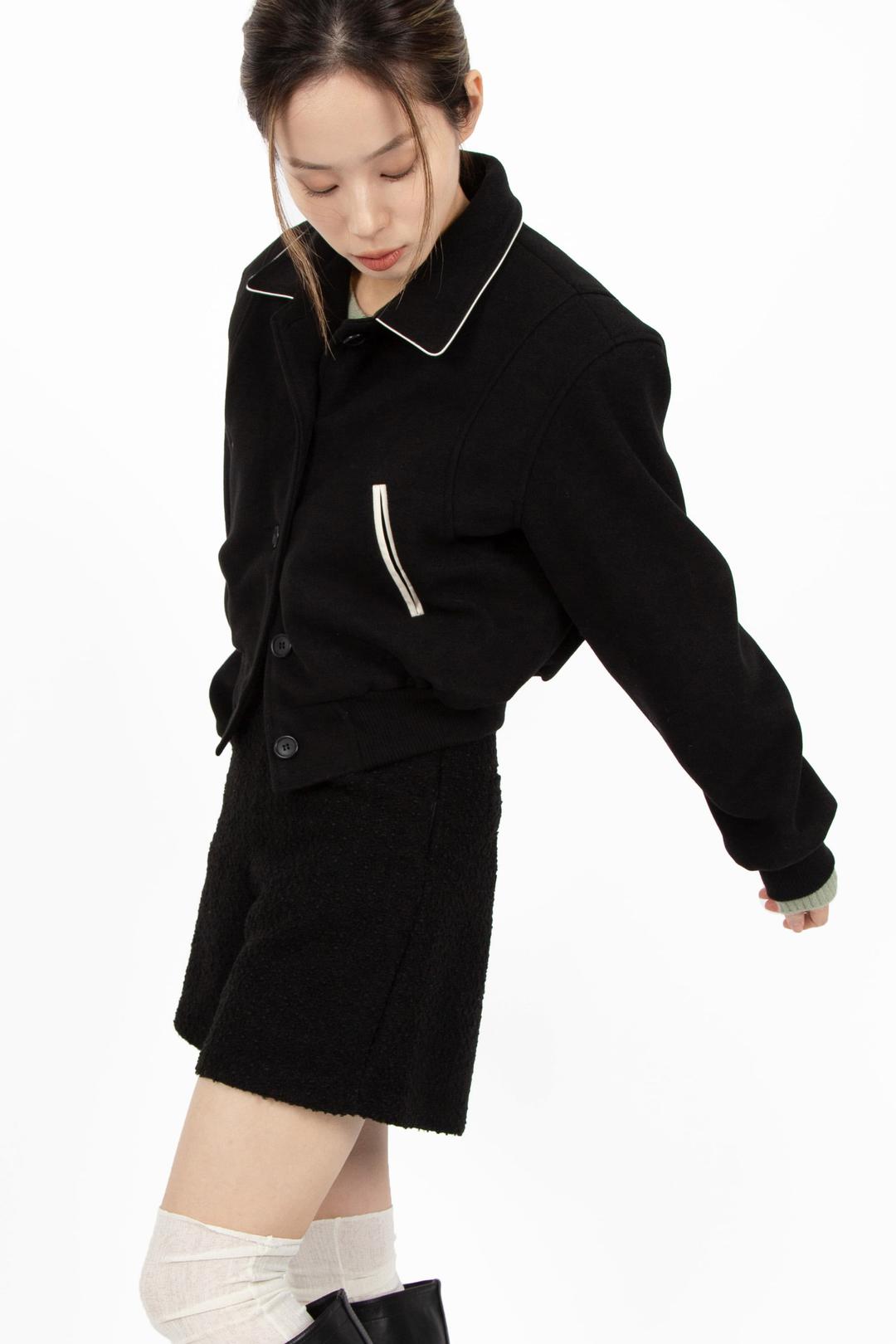 VARSITY CROPPED WOOL BLOUSON