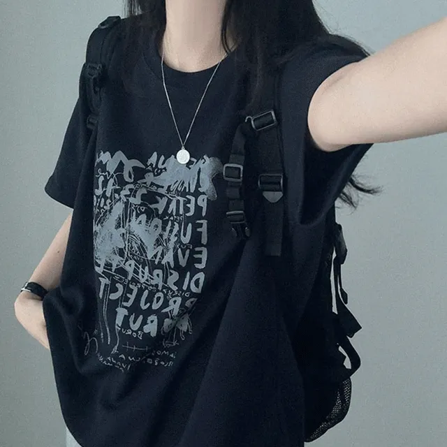 [촉감대박!/오버핏] 빈티지 스케치 페인팅 반팔티 (3color)