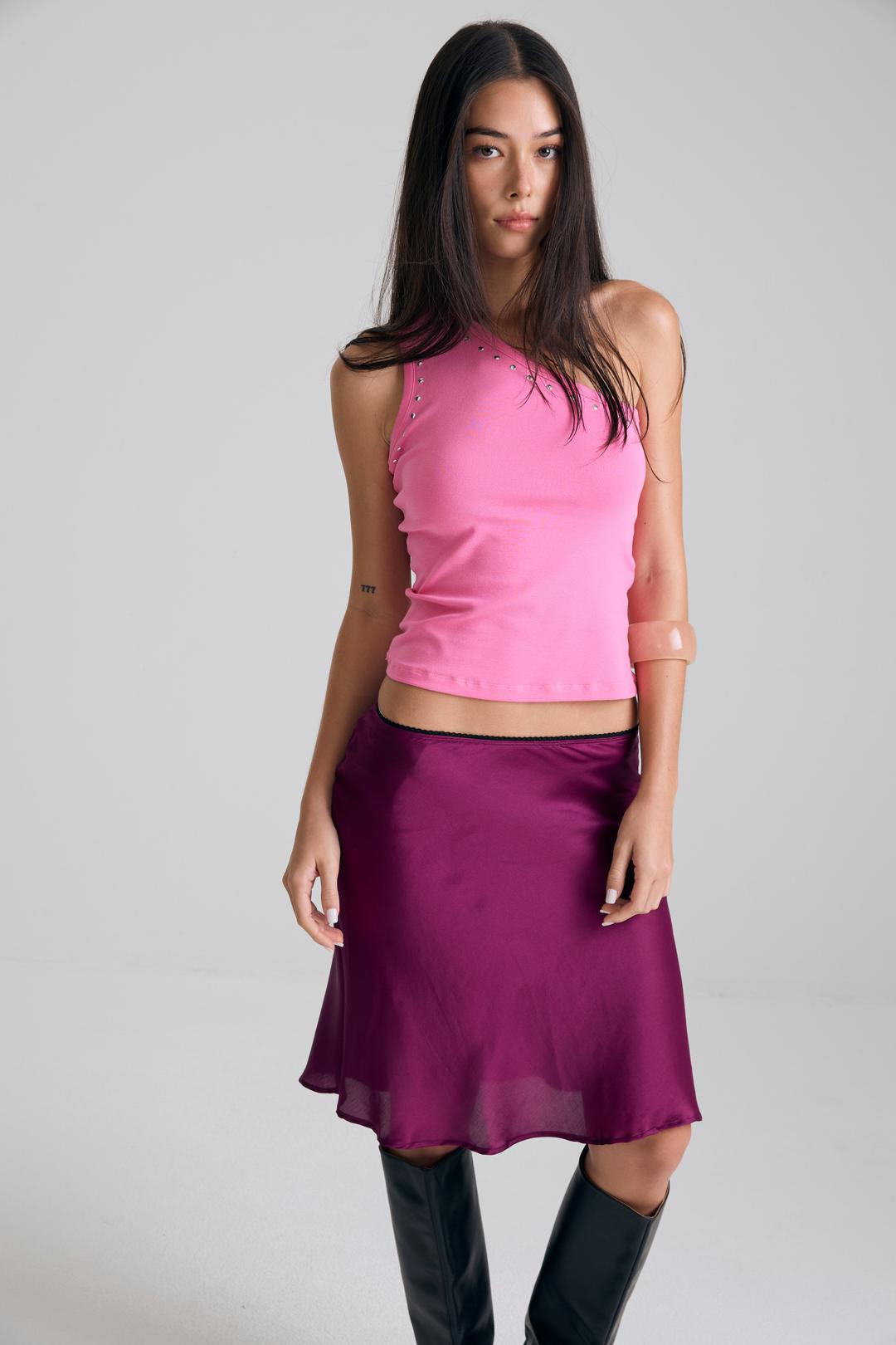 70s one shoulder top - doll - SM