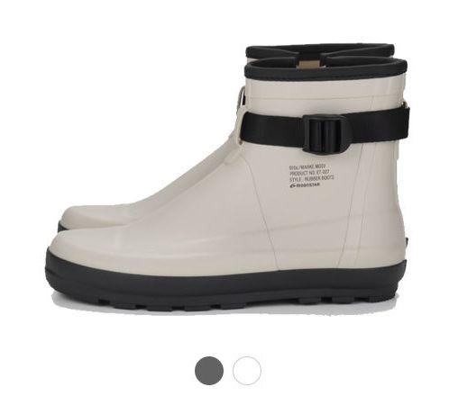 문스타 810s MARKE MODI 레인 부츠 장화 하이탑 화이트 차콜 ET027