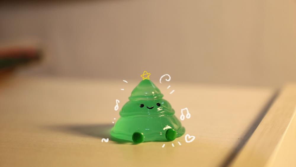 [B급] 크리스마스의 꿈! 야광 트리 피규어