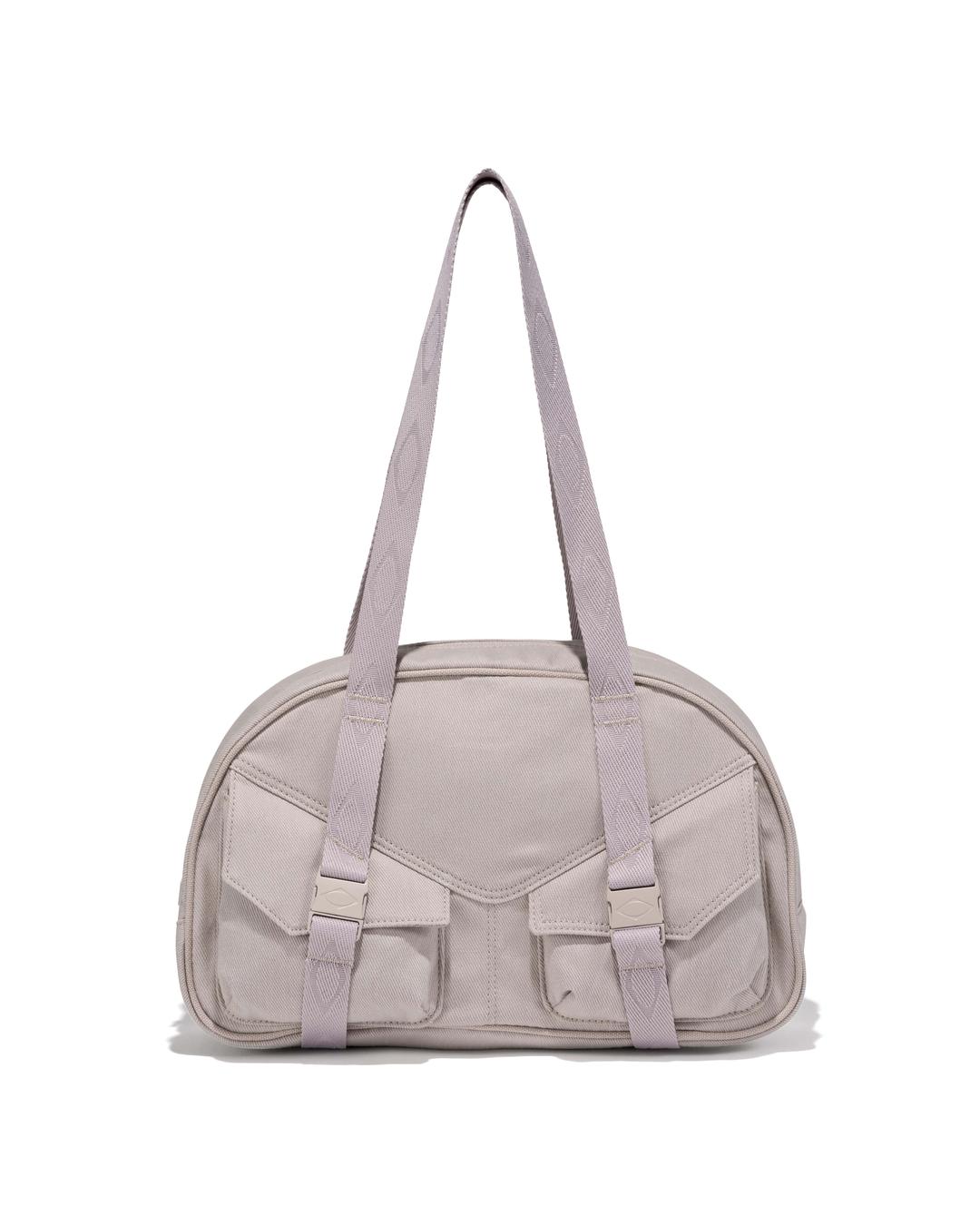 RHOMBUS BOWLING BAG_LIGHT PINK GREY