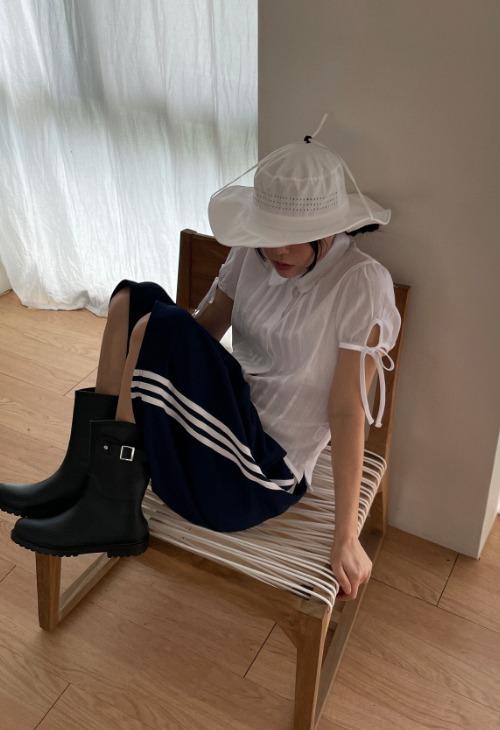 어나더랭귀지 track bermuda pants