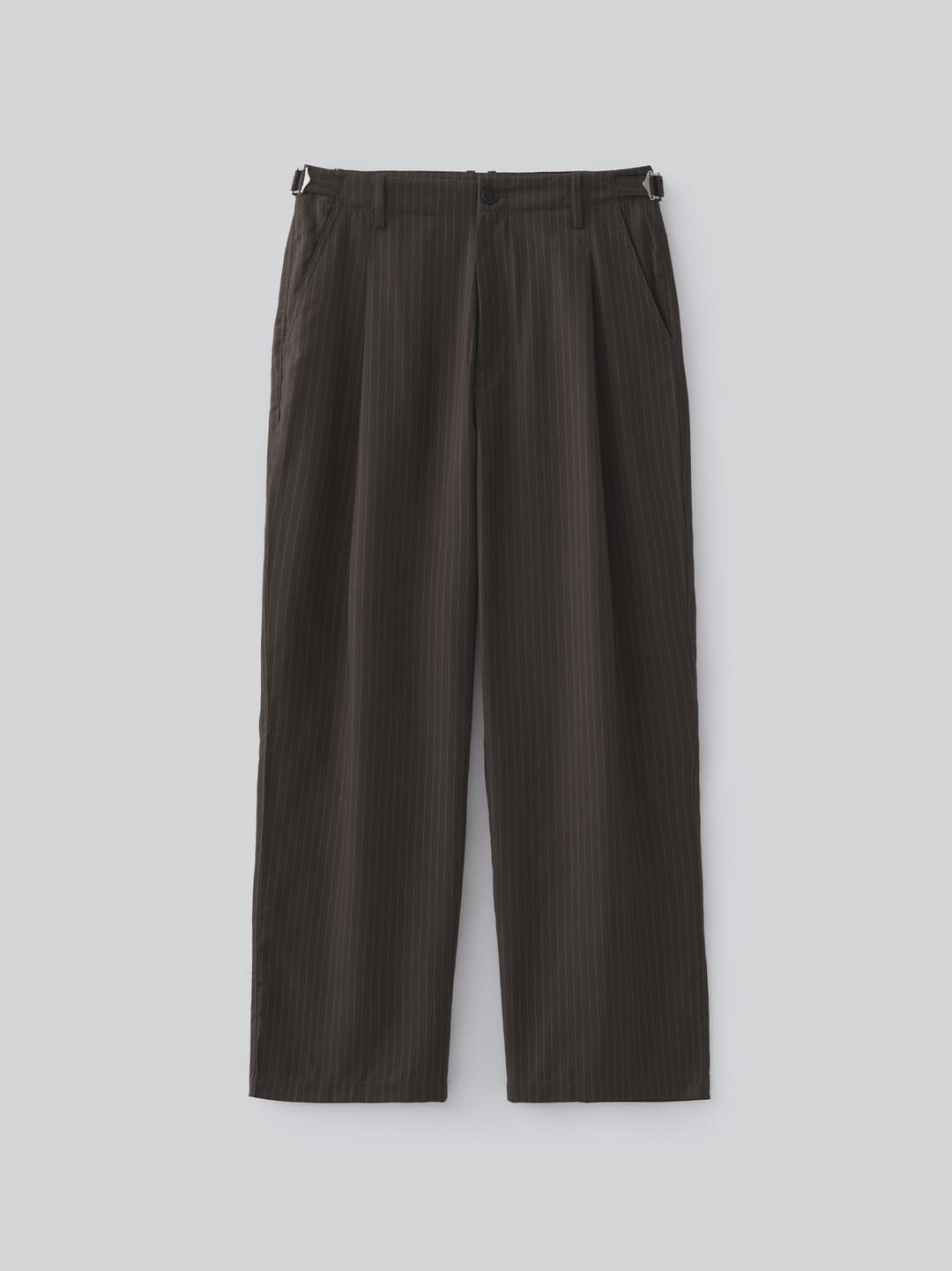 Arco Stripe Pants (Dark Brown)