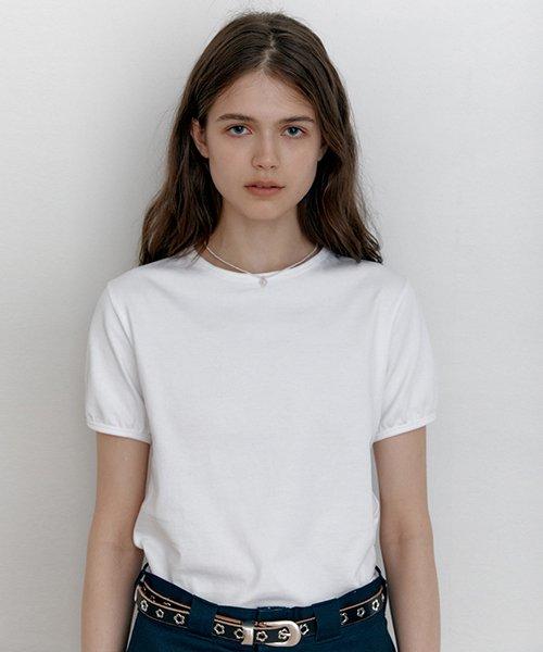 Basic shirring t-shirt (3 colors)