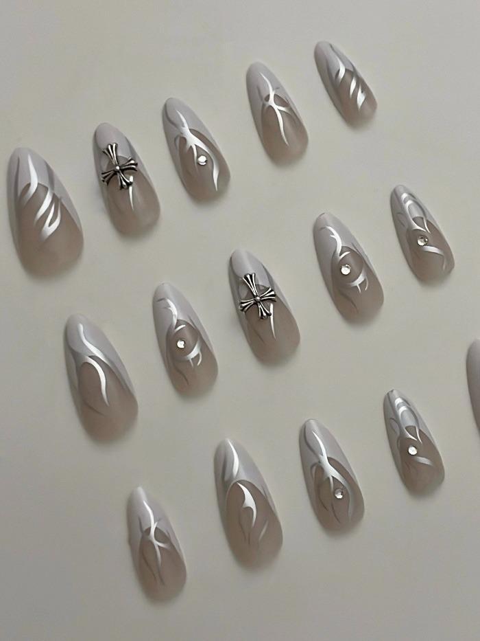 Chrome Silver Nail Tip