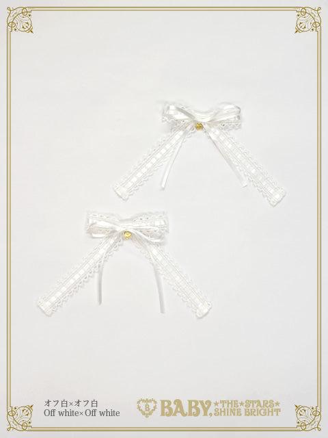 Fallin’ Ribbon リボンクリップ - オフ白 White