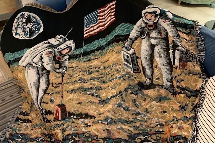 [해외] 우주여행B 쇼파커버 담요 월행잉 블랭킷