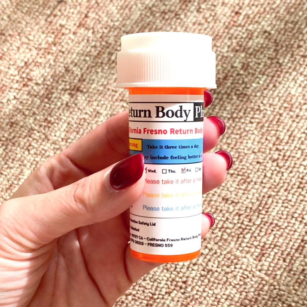 미국 미드 미니 비타민 영양제 소분 밀폐 휴대용 알약 통 케이스 약통 약병 S