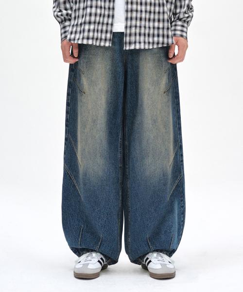 데케트(DECET)  Balloon Wide Jeans DCPT055YLBlueB - 사이즈 & 후기 | 무신사