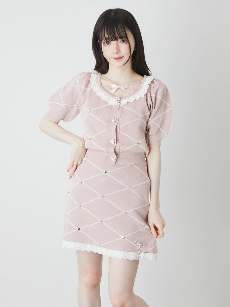 ジャガードニットスカート