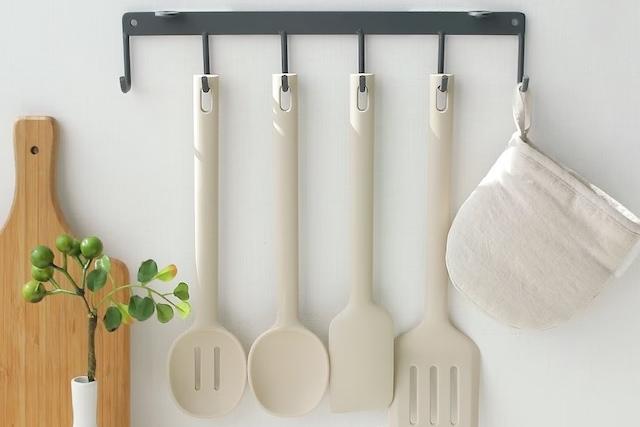 모던 크림베이지 실리콘 일체형 조리도구세트 4종 6종