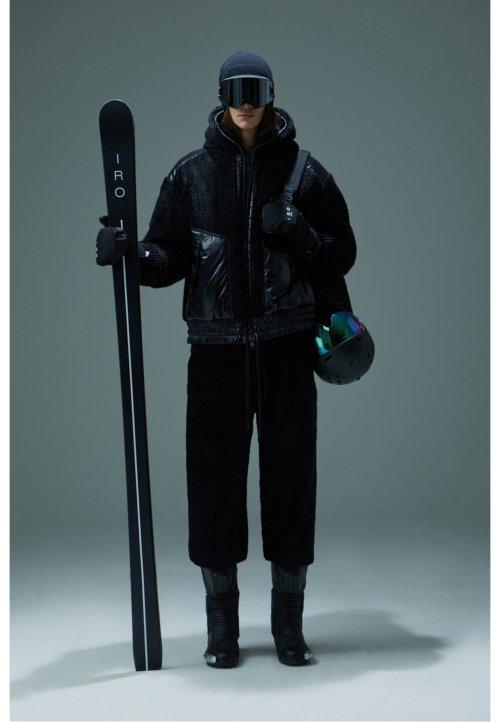 [LES ALPES] 솔리드 POLATEC 후리스 후드 점퍼_IQUAW23701BKX