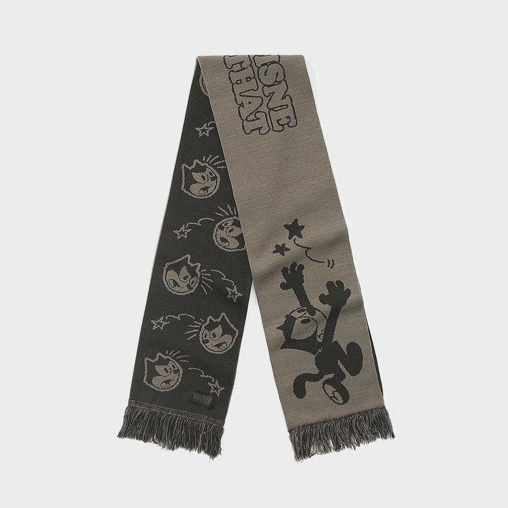 Felix Jacquard Scarf Black