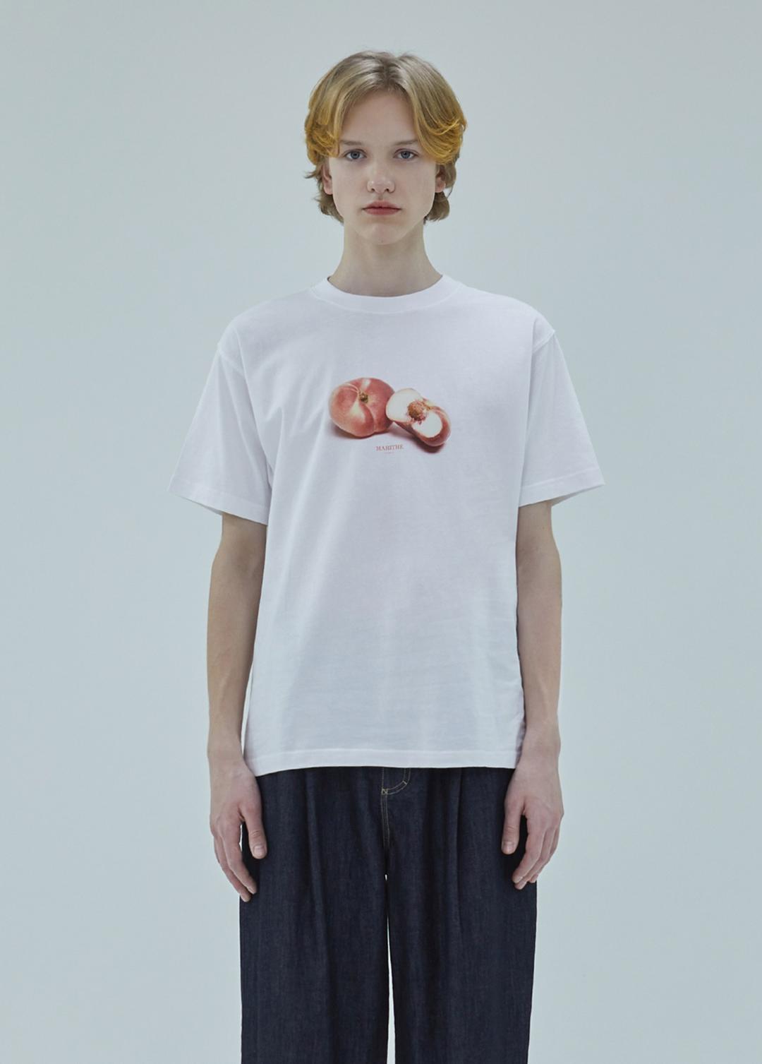 DONUT PEACH TEE white