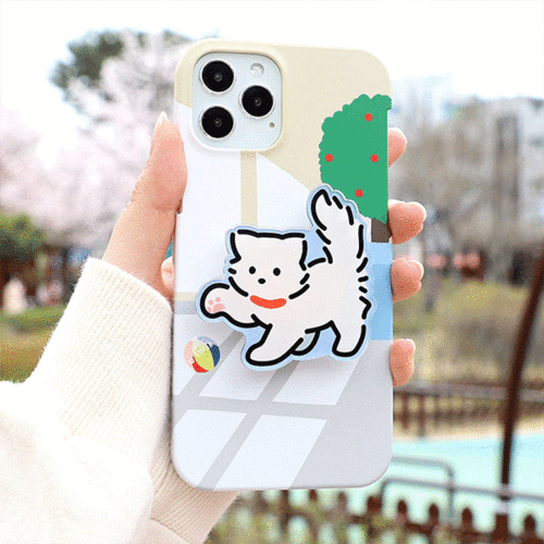 [HI] 나의 작은 멍멍이&야옹이의 일상 아크릴 스마트톡 전사 하드케이스