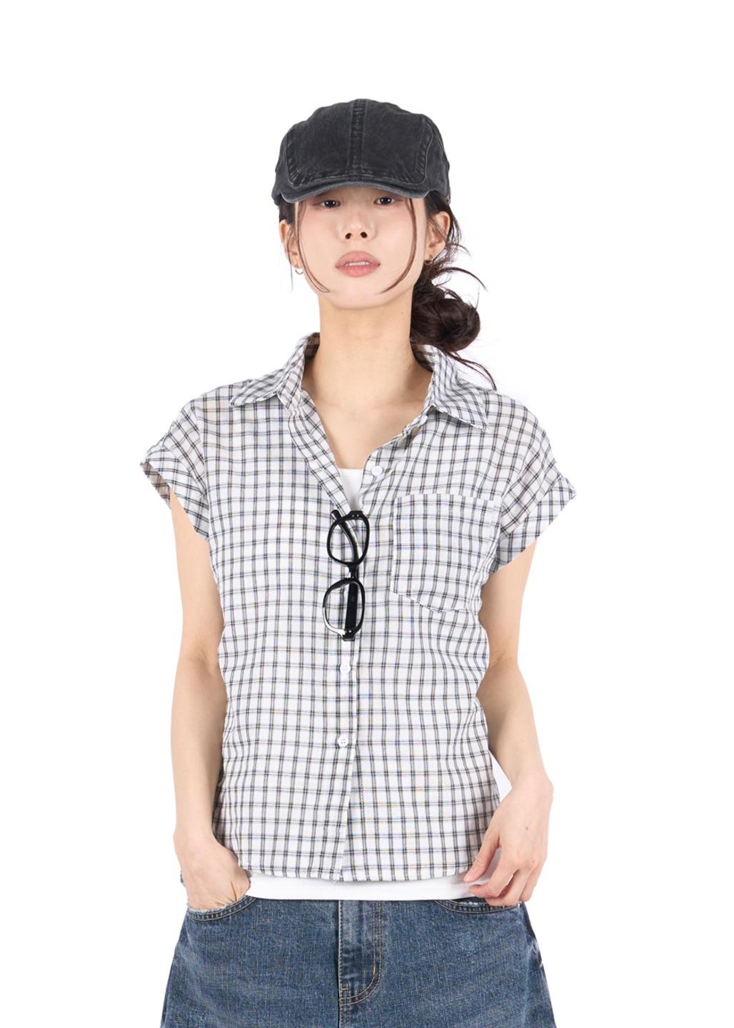 릿킴 ROLL UP CHECK SHIRT