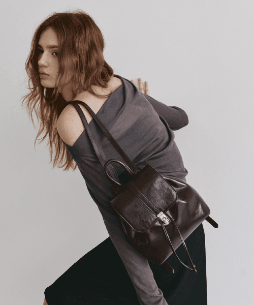 muko mini backpack-무코미니백팩 [브라운]