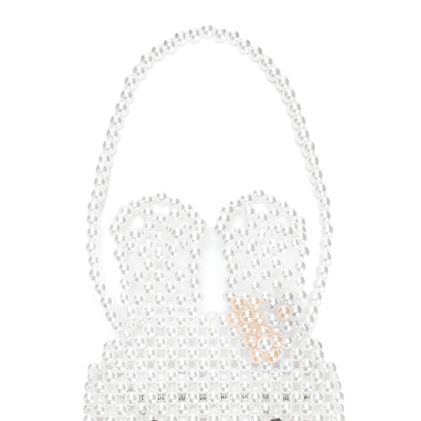 [X YOUNGART] KIDDY Beads Mini Bag (White)