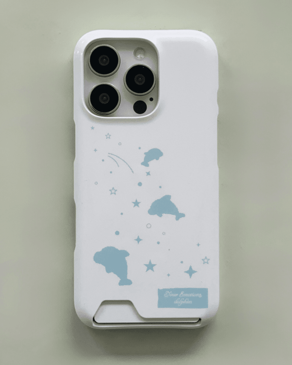 shining dolphin card case