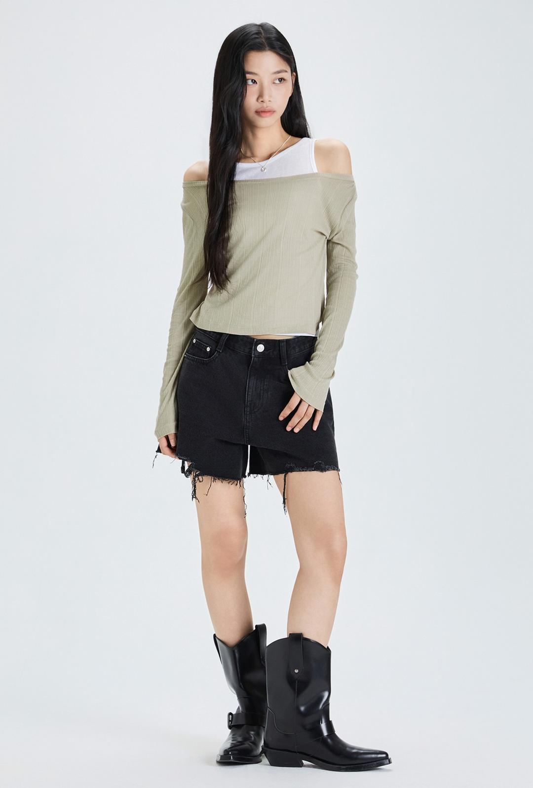 [리오더]나시 이너 레이어드 티셔츠 RE LWF60QS_MIWLWF70QS