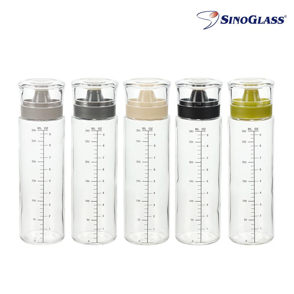 시노글라스 오일병 소스 참기름병 신형 유리 양념통 300ml