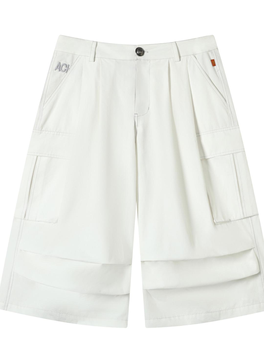 와이드 레그 크롭 팬츠