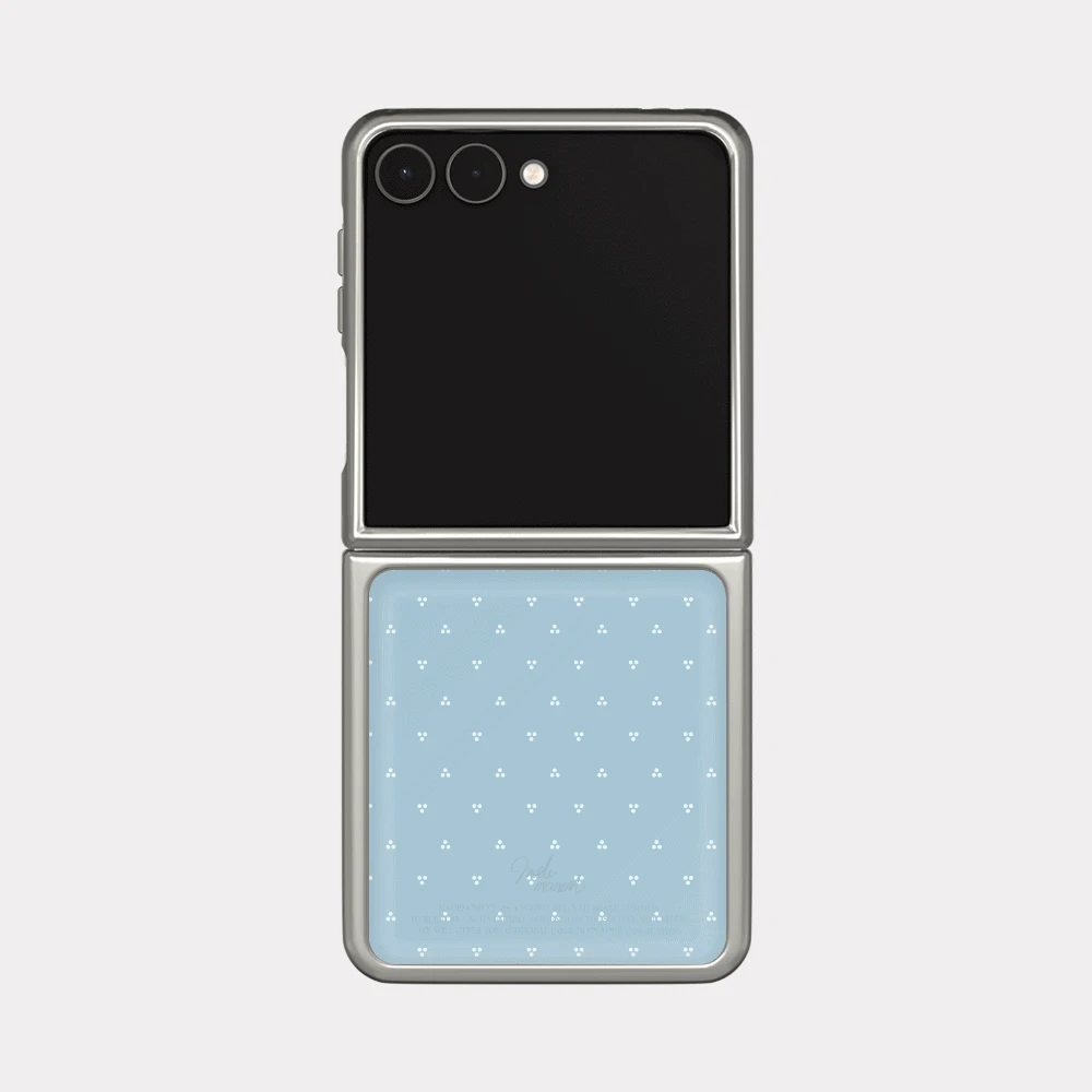 minimal dot 디자인 [제트플립 실버 범퍼케이스]