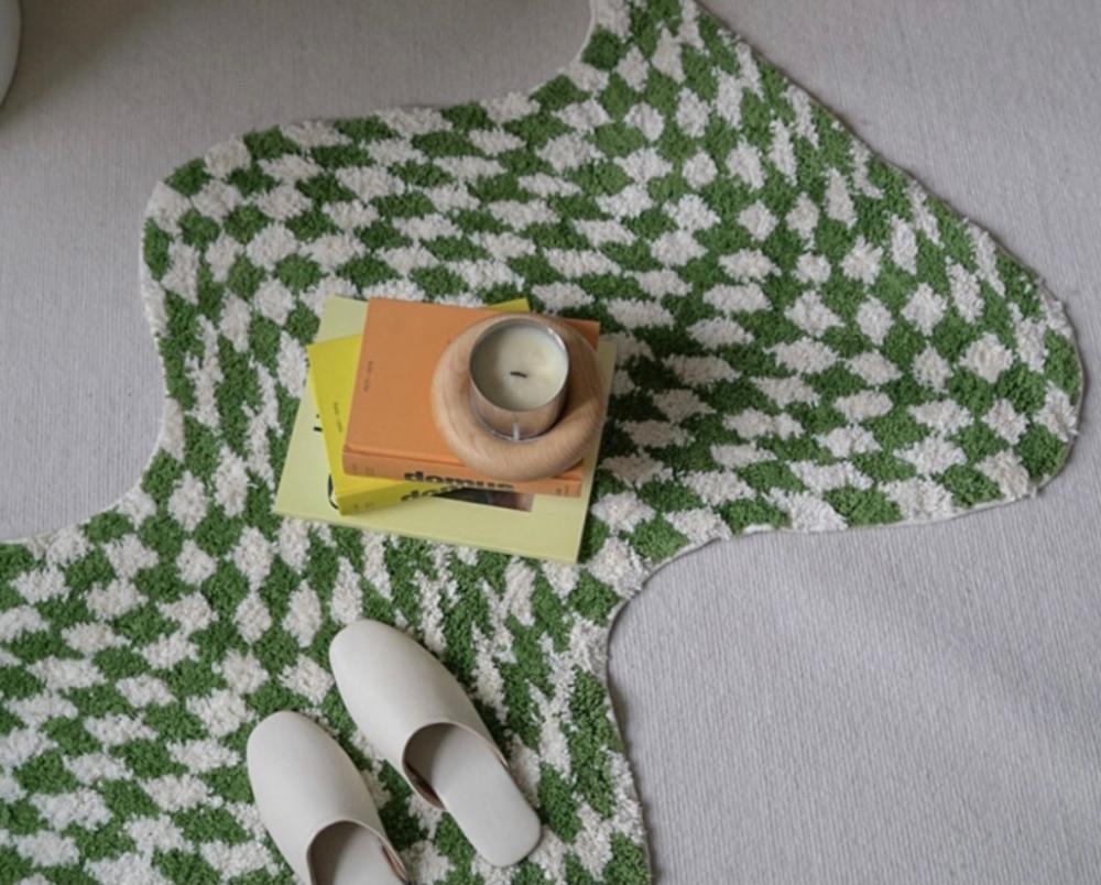 쏠띵즈 WIGGLE BLACK GREEN RUG 위글 블랙 그린 러그