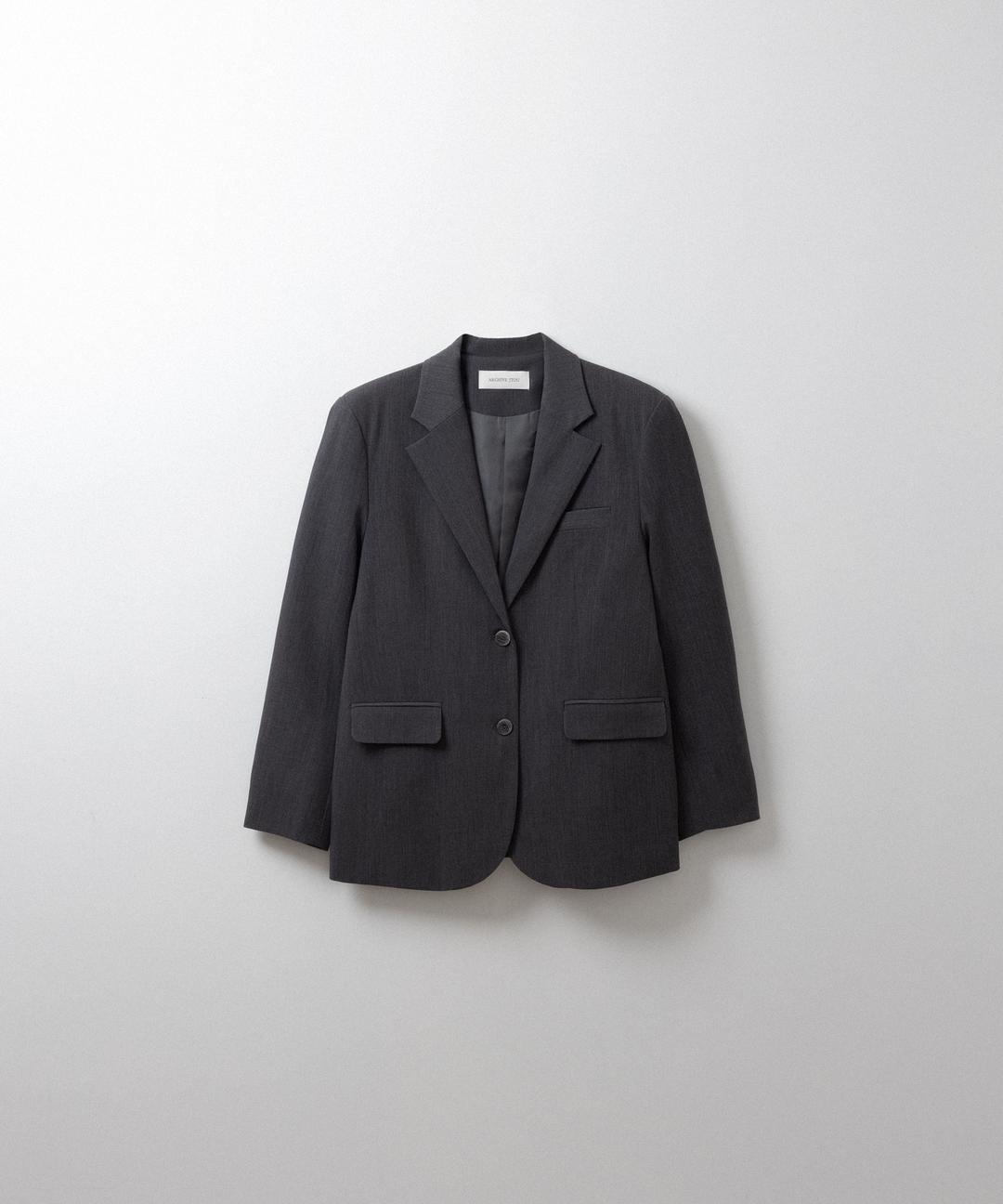 스프링 투버튼 블레이저 (charcoal)