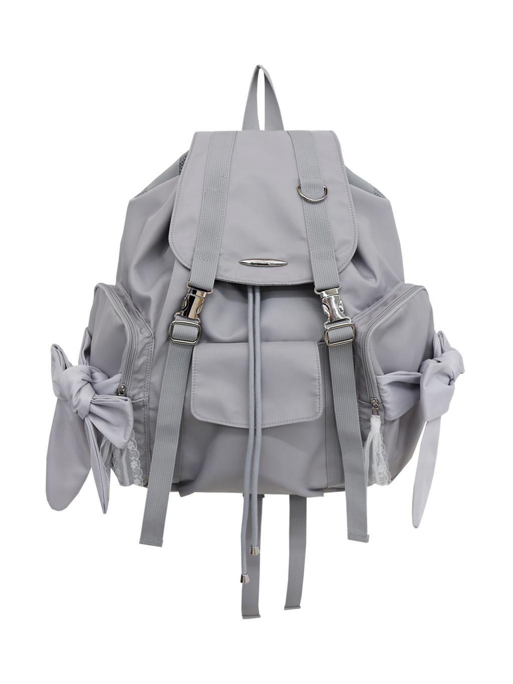 [6/7 예약발송-Nylon] bow backpack (lavender)