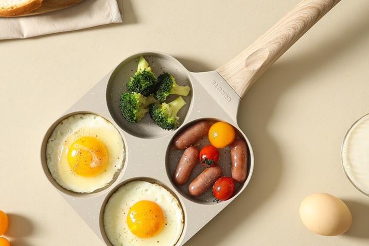 코지 인덕션 4구 에그팬 계란후라이 토스트 브런치