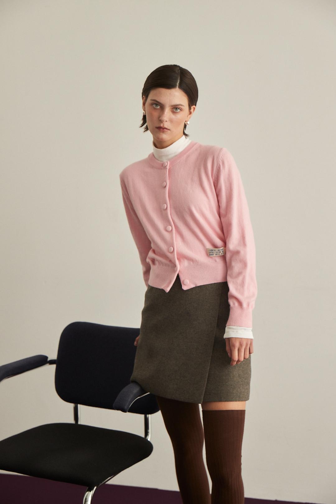 BASIC CARDIGAN - PINK