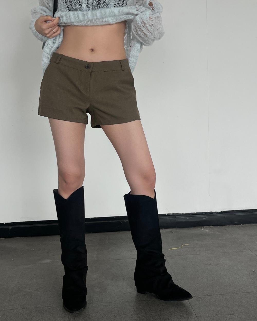 패닝 (2color) 로우 데일리 마이크로 쇼츠