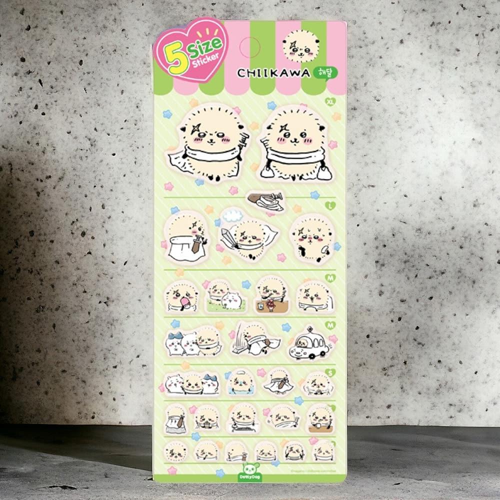 치이카와 5사이즈 스티커 먼작귀 다꾸 폰꾸 랏코 해달