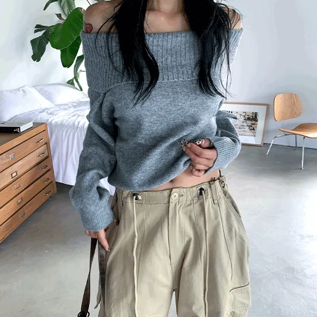 [🚀전컬러-당일🚚/주문폭주💥]보노디 오프숄더 니트