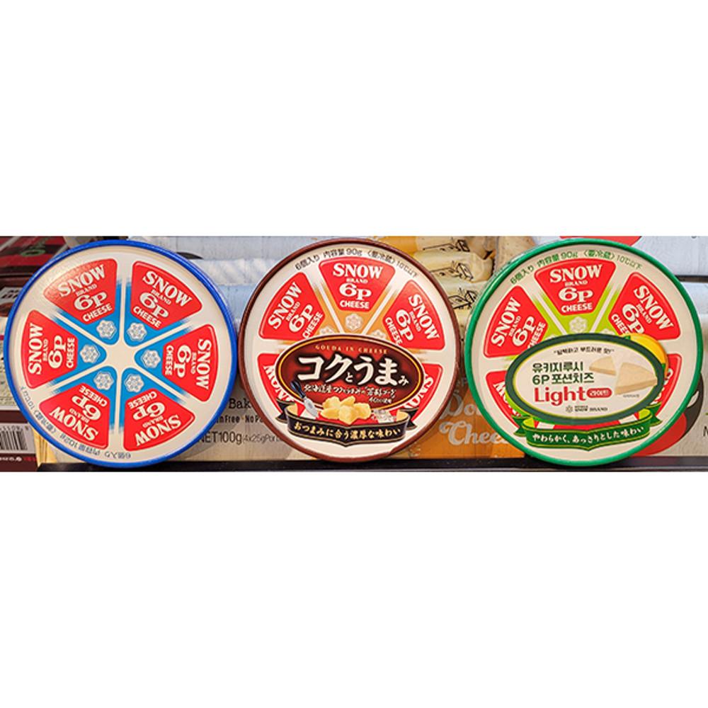 MEGMILK SNOW 유키지루시 포션 치즈 (6P) (1.포션치즈,2.포션치즈 리치 앤 우마미,3.포션치즈 라이트 / 3종 택1) / 일본 [원산지:일본]