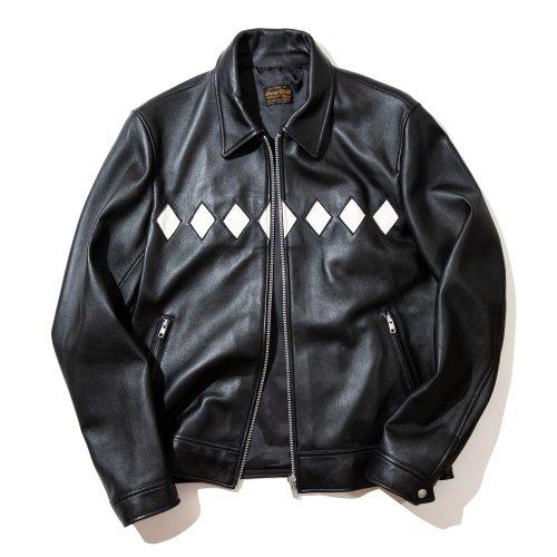 [램스킨] 다이아몬드 싱글 라이더 자켓_020