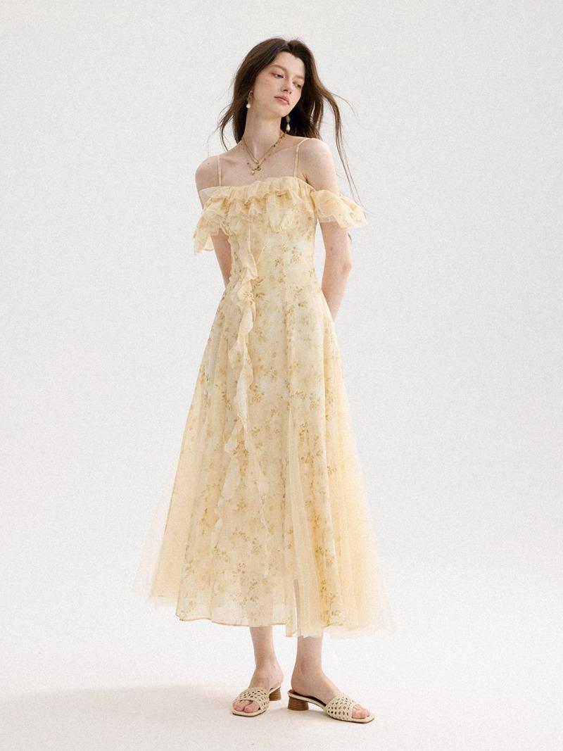 샤르망 오프숄더 롱원피스